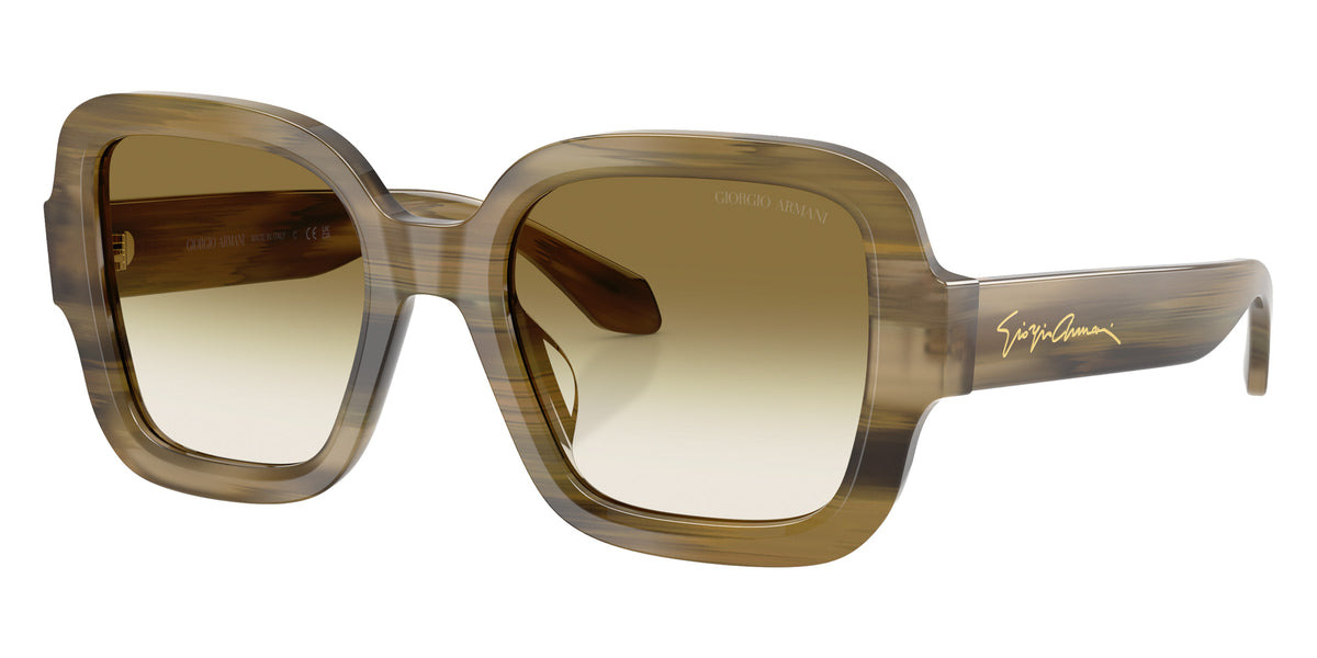 GIORGIO ARMANI AR8268U 64808E 51 - Striped Green / Clear Gradient Dark Green #id:ar8268u64808e_s:106105