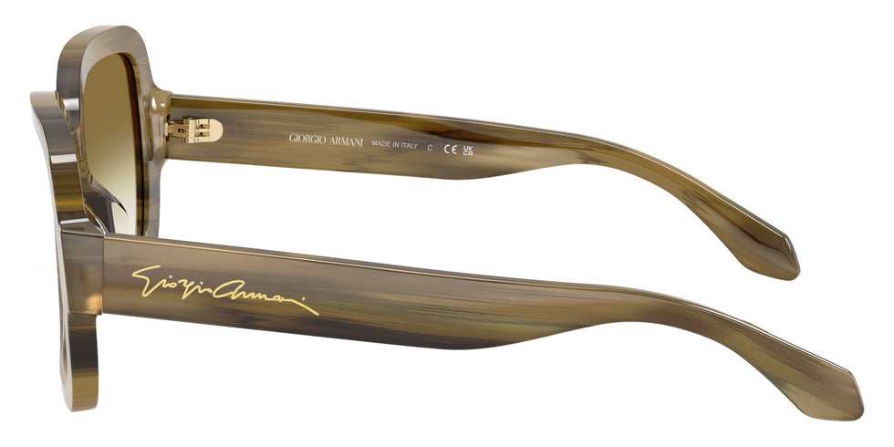 GIORGIO ARMANI AR8268U 64808E 51 - Striped Green / Clear Gradient Dark Green #id:ar8268u64808e_s:106110