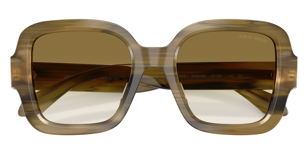 GIORGIO ARMANI AR8268U 64808E 51 - Striped Green / Clear Gradient Dark Green #id:ar8268u64808e_s:106120