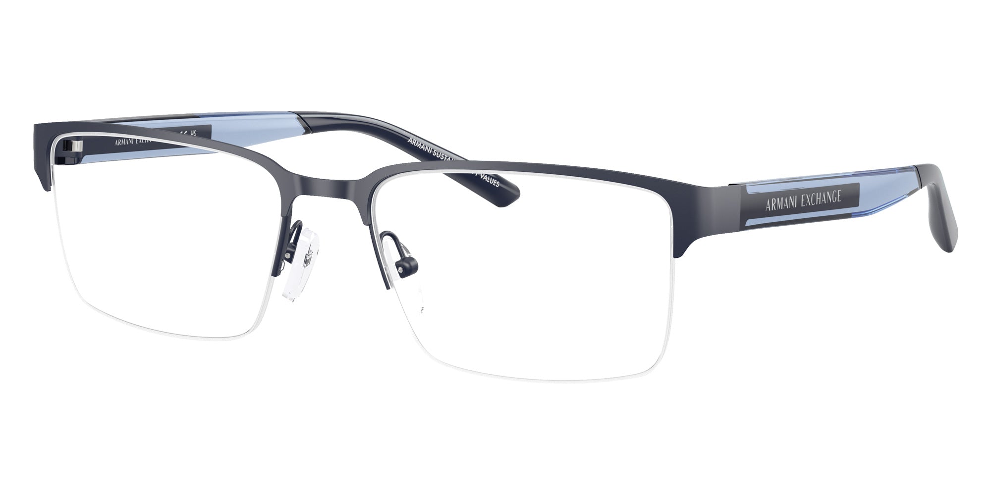 ARMANI EXCHANGE AX1075 6130 55 - Matte Blue #id:ax10756130_s:104105