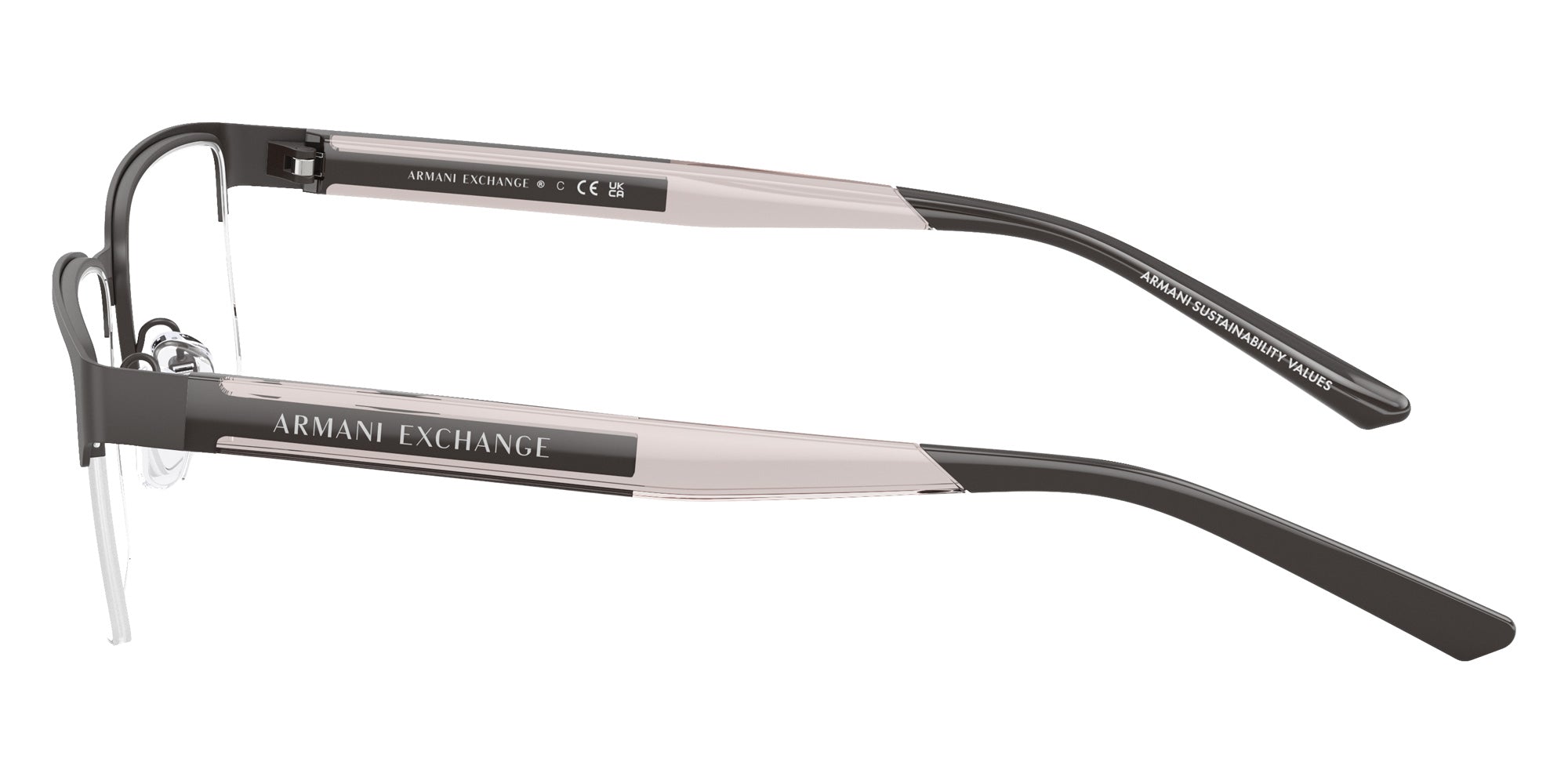 ARMANI EXCHANGE AX1075 Rectangle Eyeglasses | EyeOns.com