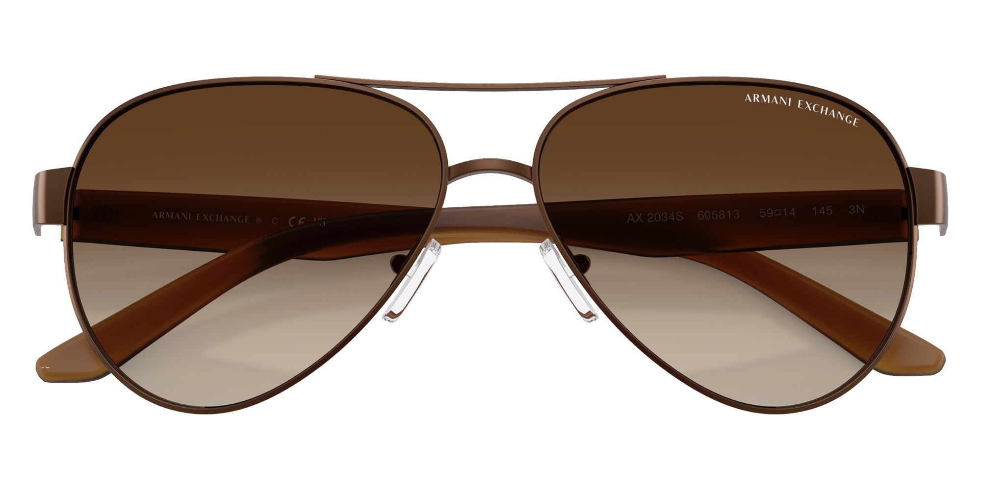 ARMANI EXCHANGE AX2034S 605813 59 - Matte Dark Brown #id:ax2034s605813_s:100100