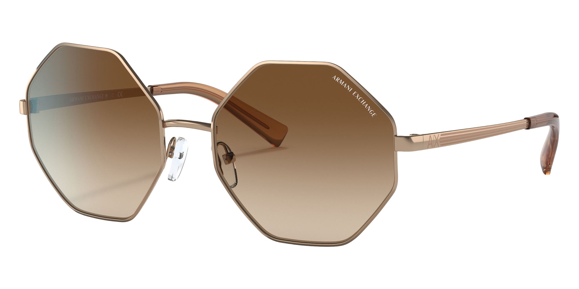 ARMANI EXCHANGE AX2035S 610313 55 - Rose Gold / Gradient Brown #id:ax2035s610313_s:100105