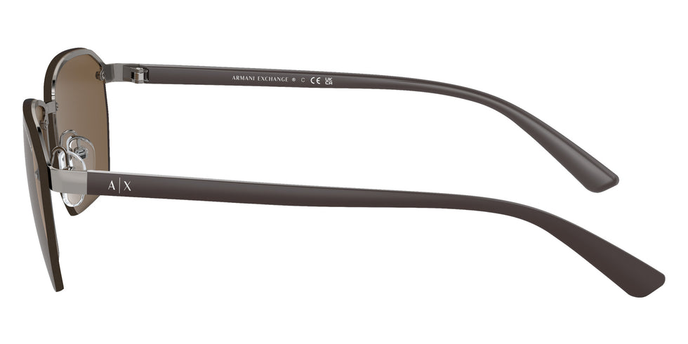ARMANI EXCHANGE AX2048S 608573 59 - Shiny Gunmetal / Dark Brown #id:ax2048s608573_s:100110