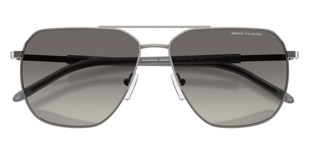 ARMANI EXCHANGE AX2057S 6003T3 59 - Shiny Gunmetal / Polarized Gray Gradient #id:ax2057s6003t3_s:100120
