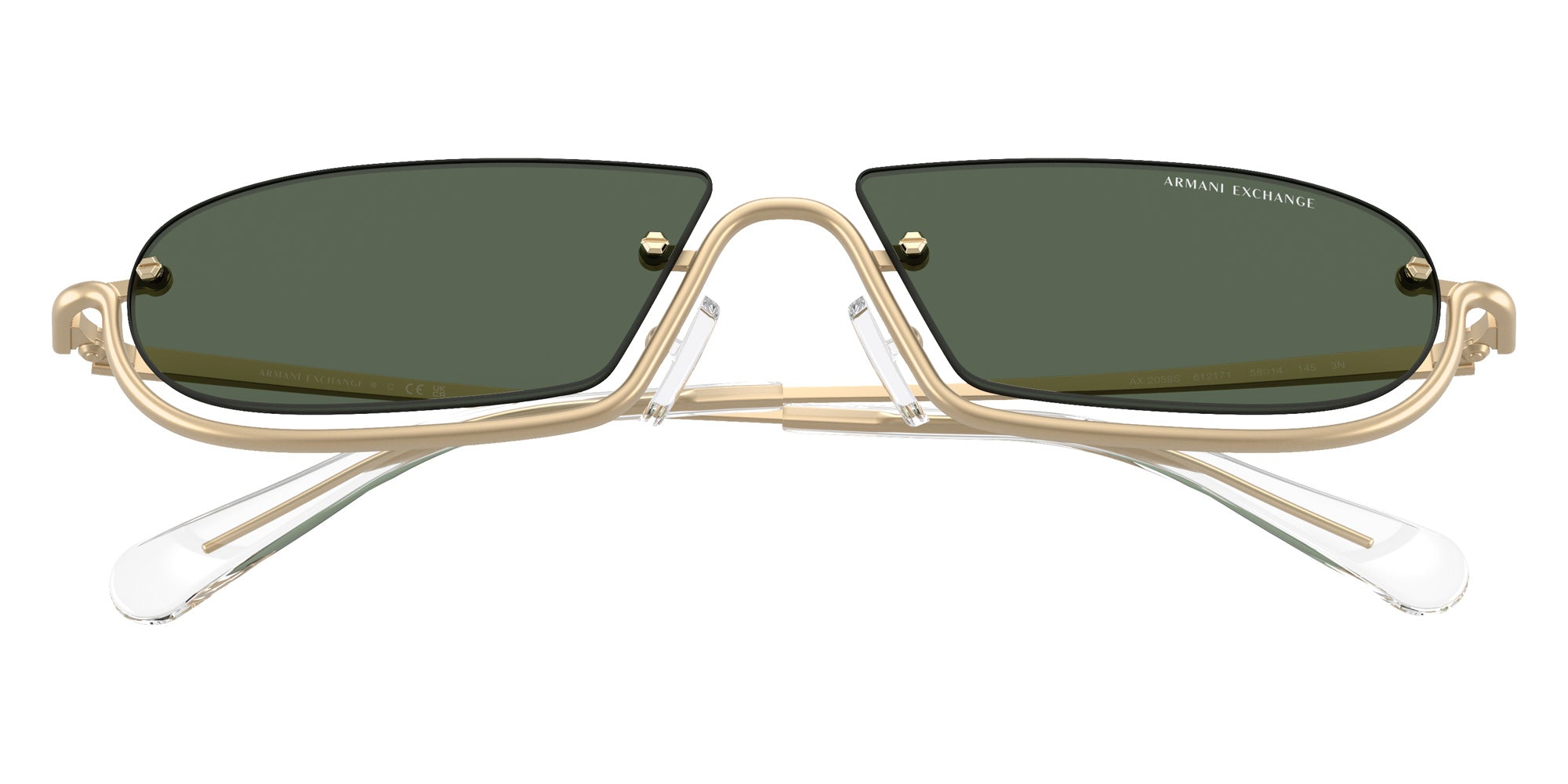ARMANI EXCHANGE AX2058S 612171 58 - Matte Pale Gold / Green #id:ax2058s612171_s:100120