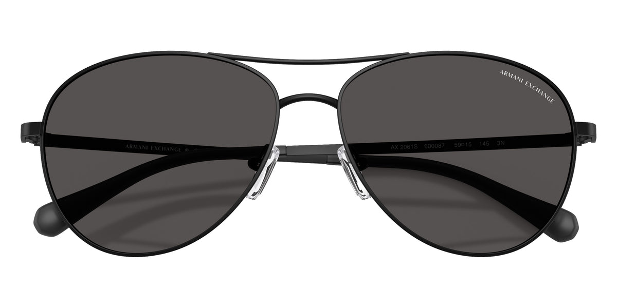 ARMANI EXCHANGE AX2061S 600087 59 - Matte Black / Dark Gray #id:ax2061s600087_s:100120
