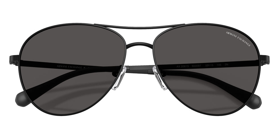 ARMANI EXCHANGE AX2061S 600087 59 - Matte Black / Dark Gray #id:ax2061s600087_s:100120