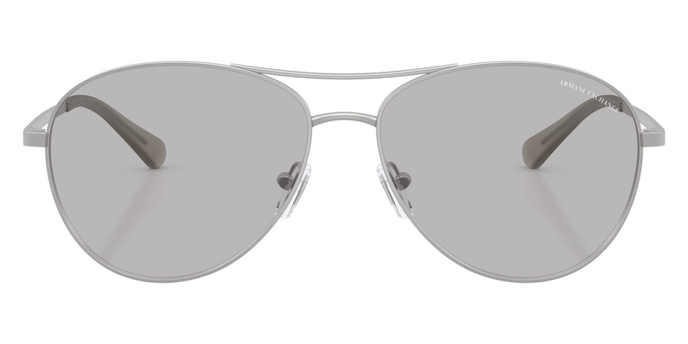 ARMANI EXCHANGE AX2061S 602087 59 - Matte Silver / Light Gray #id:ax2061s602087_s:104100
