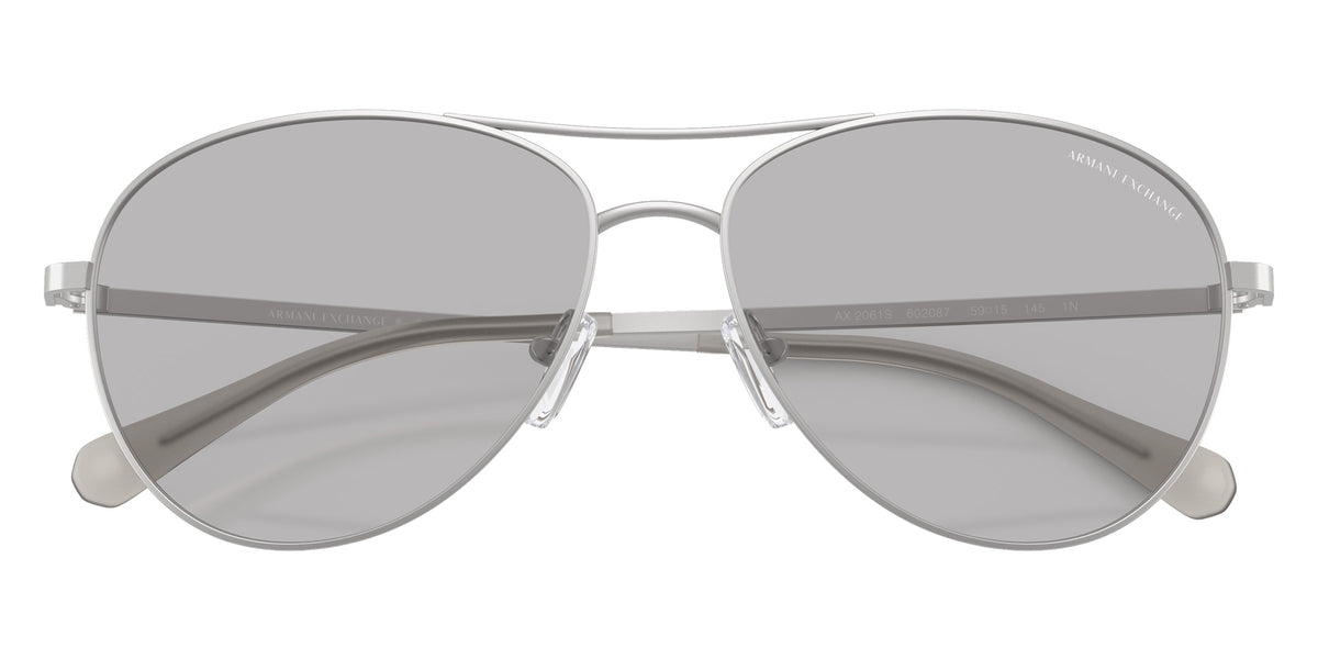 ARMANI EXCHANGE AX2061S 602087 59 - Matte Silver / Light Gray #id:ax2061s602087_s:104120
