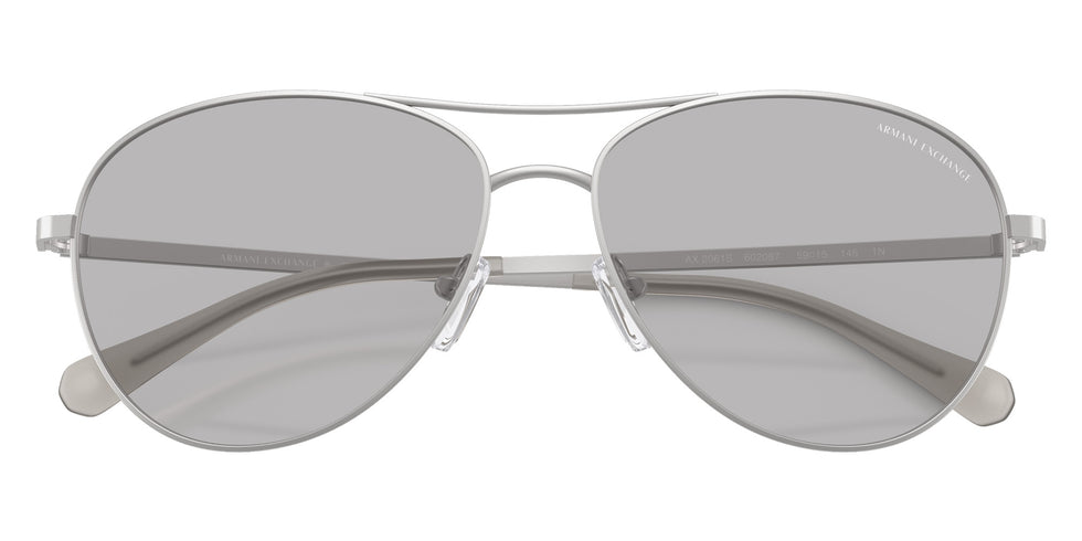 ARMANI EXCHANGE AX2061S 602087 59 - Matte Silver / Light Gray #id:ax2061s602087_s:104120