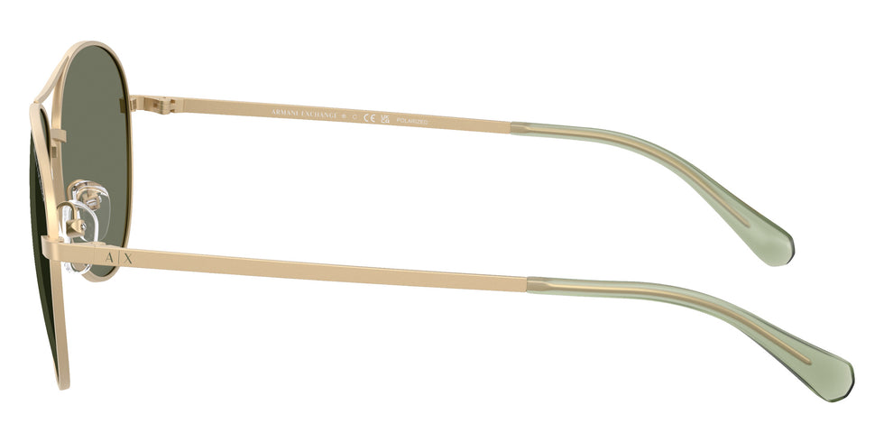 ARMANI EXCHANGE AX2061S 61219A 59 - Matte Pale Gold / Dark Green Polarized #id:ax2061s61219a_s:108110