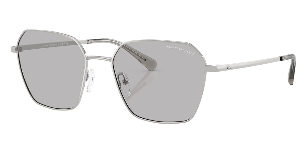 ARMANI EXCHANGE AX2062S 604587 54 - Shiny Silver / Gray #id:ax2062s604587_s:100105