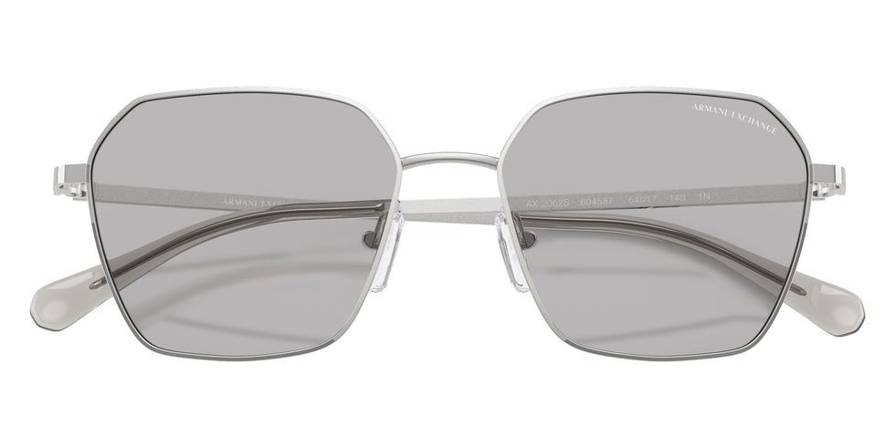 ARMANI EXCHANGE AX2062S 604587 54 - Shiny Silver / Gray #id:ax2062s604587_s:100120