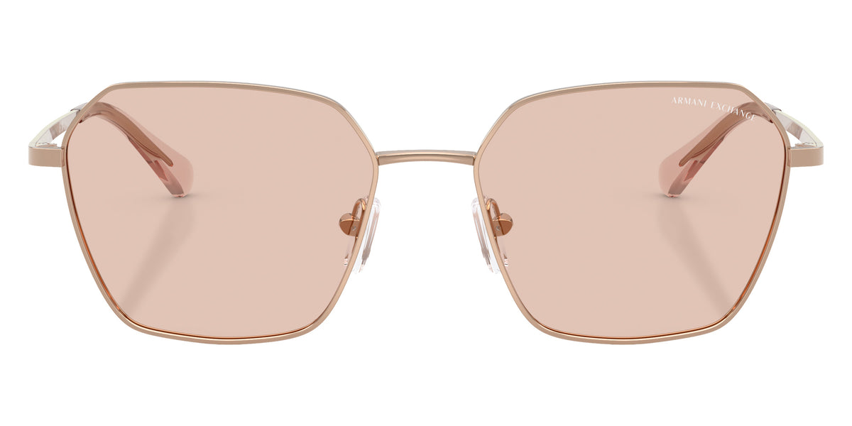 ARMANI EXCHANGE AX2062S 610373 54 - Shiny Rose Gold / Light Brown #id:ax2062s610373_s:102100