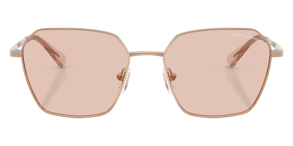 ARMANI EXCHANGE AX2062S 610373 54 - Shiny Rose Gold / Light Brown #id:ax2062s610373_s:102100