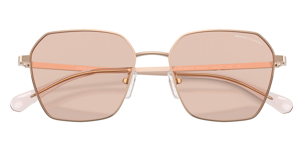 ARMANI EXCHANGE AX2062S 610373 54 - Shiny Rose Gold / Light Brown #id:ax2062s610373_s:102120