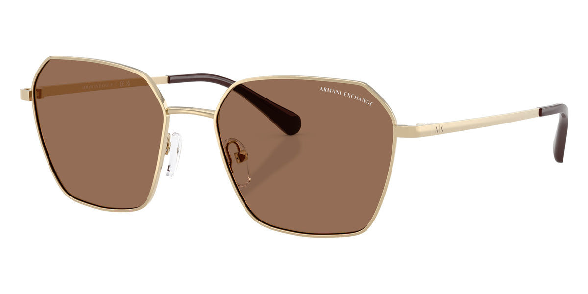 ARMANI EXCHANGE AX2062S 611013 54 - Shiny Pale Gold / Dark Brown #id:ax2062s611013_s:104105