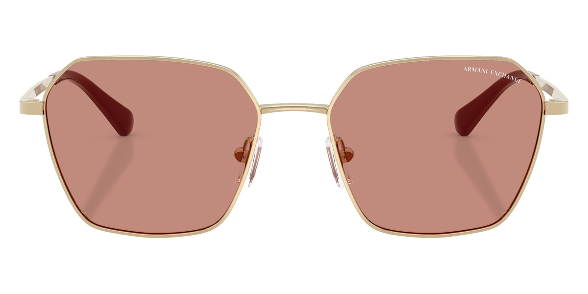 ARMANI EXCHANGE AX2062S 611096 54 - Shiny Pale Gold / Dark Violet #id:ax2062s611096_s:106100