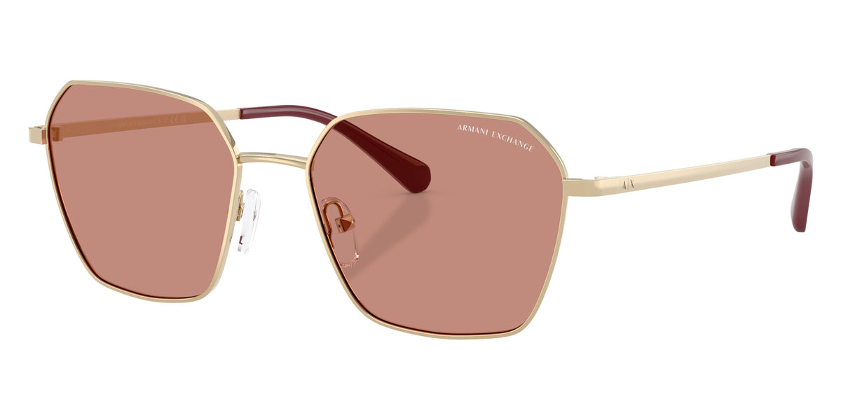 ARMANI EXCHANGE AX2062S 611096 54 - Shiny Pale Gold / Dark Violet #id:ax2062s611096_s:106105