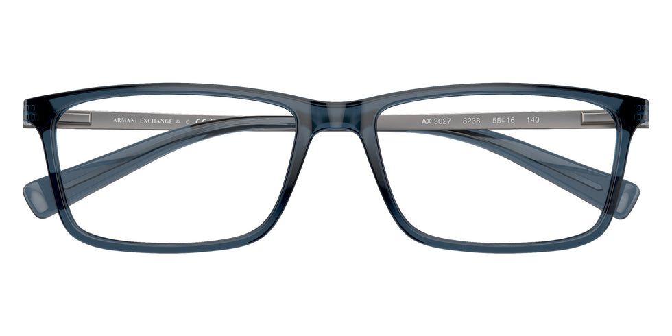 ARMANI EXCHANGE AX3027 8238 55 - Transparent Blue #id:ax30278238_s:102120