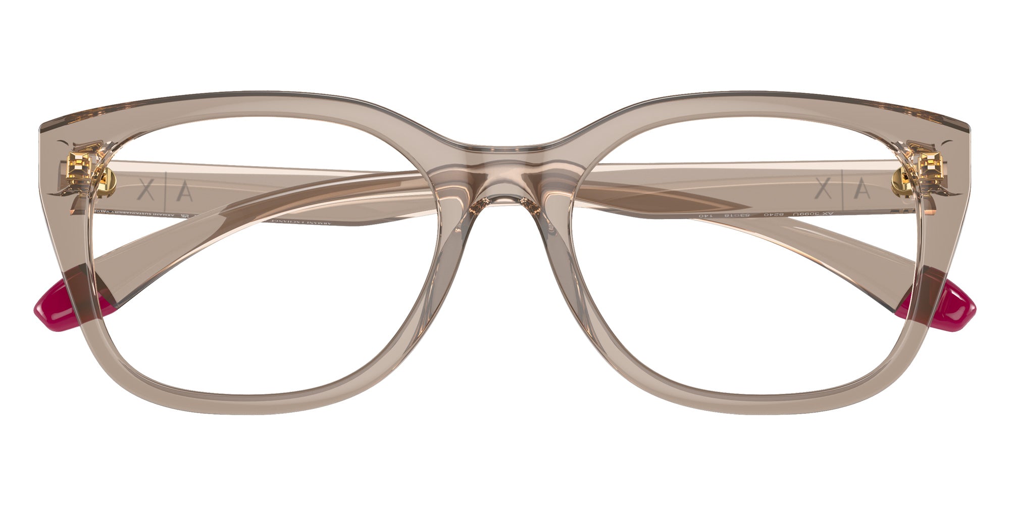 ARMANI EXCHANGE AX3099U 8240 53 - Shiny Transparent Tundra #id:ax3099u8240_s:100100