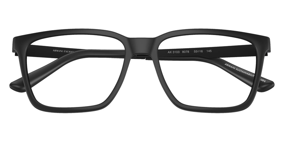 ARMANI EXCHANGE AX3103 8078 55 - Matte Black #id:ax31038078_s:100120