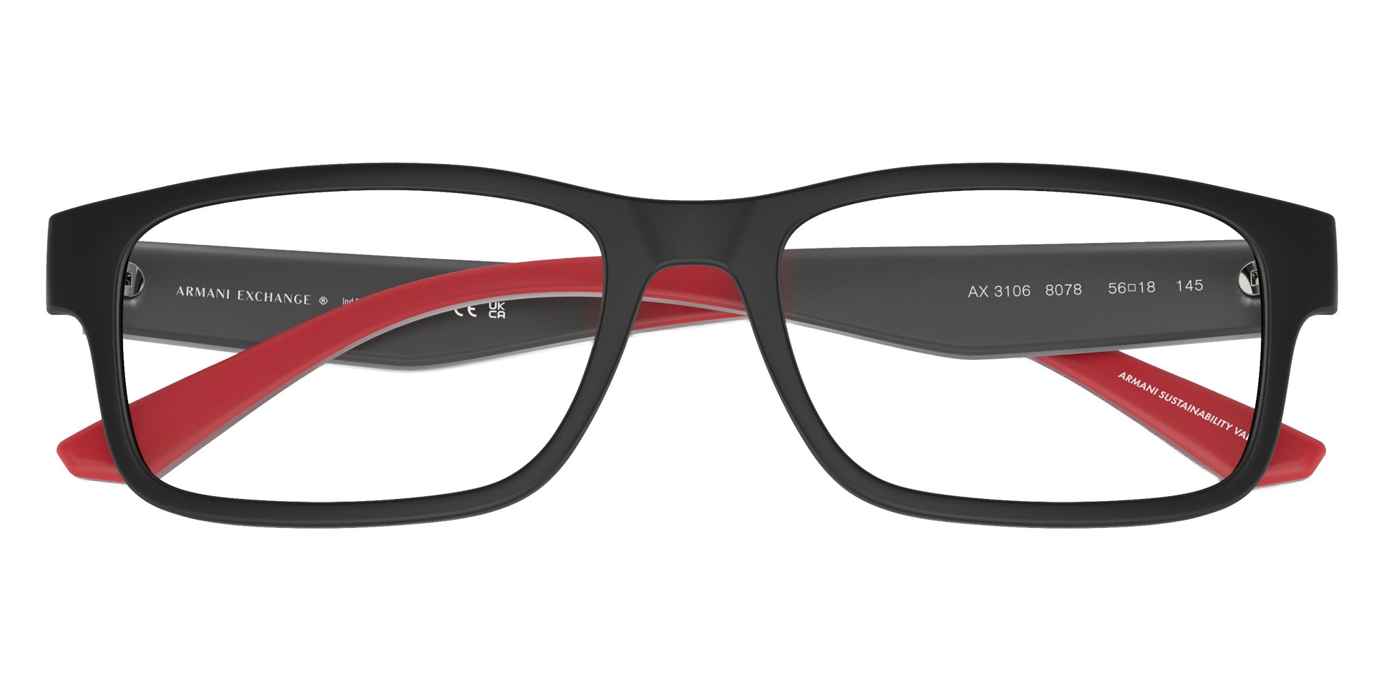 ARMANI EXCHANGE AX3106 8078 56 - Matte Black #id:ax31068078_s:100120