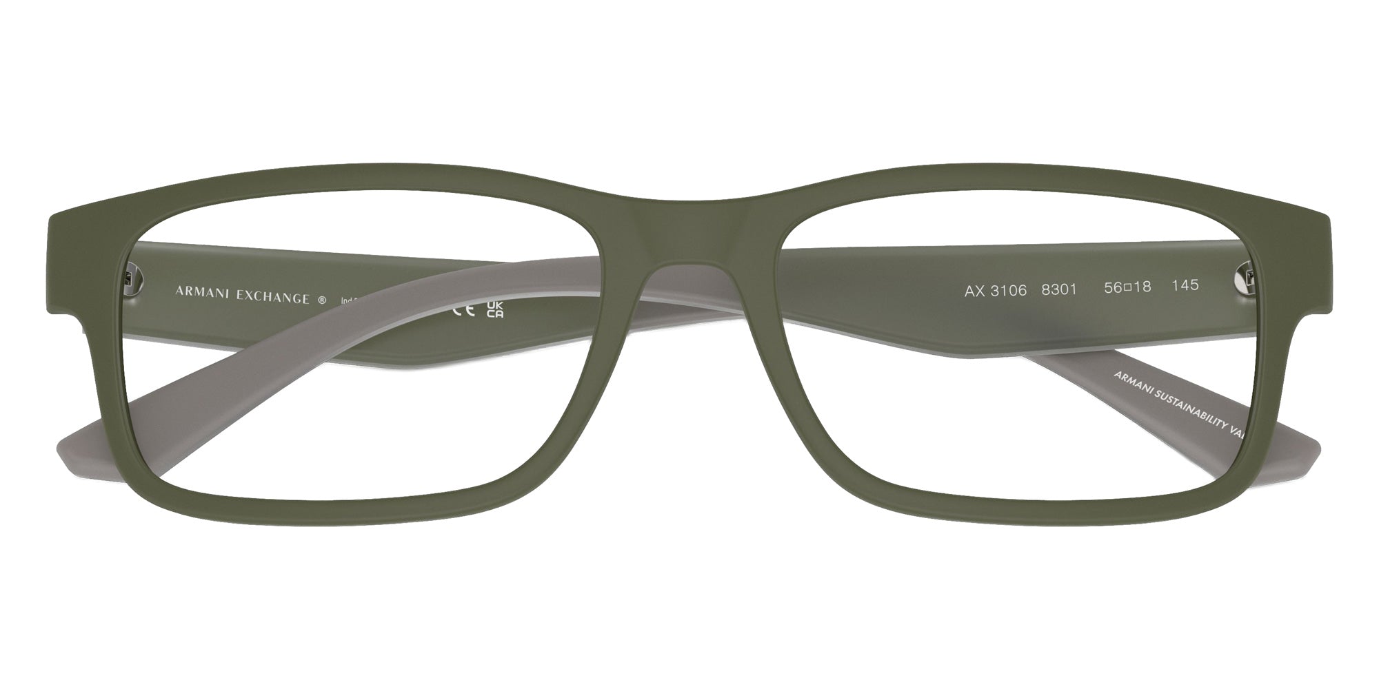ARMANI EXCHANGE AX3106 8301 56 - Matte Green #id:ax31068301_s:102120