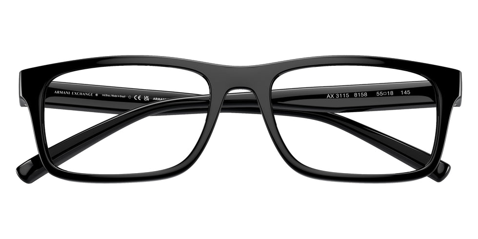 ARMANI EXCHANGE AX3115 8158 55 - Shiny Black #id:ax31158158_s:100120