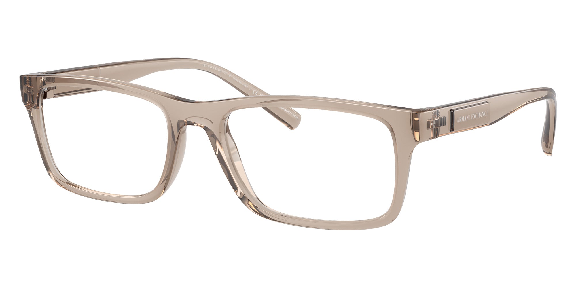 ARMANI EXCHANGE AX3115 8344 55 - Shiny Transparent Brown #id:ax31158344_s:100105