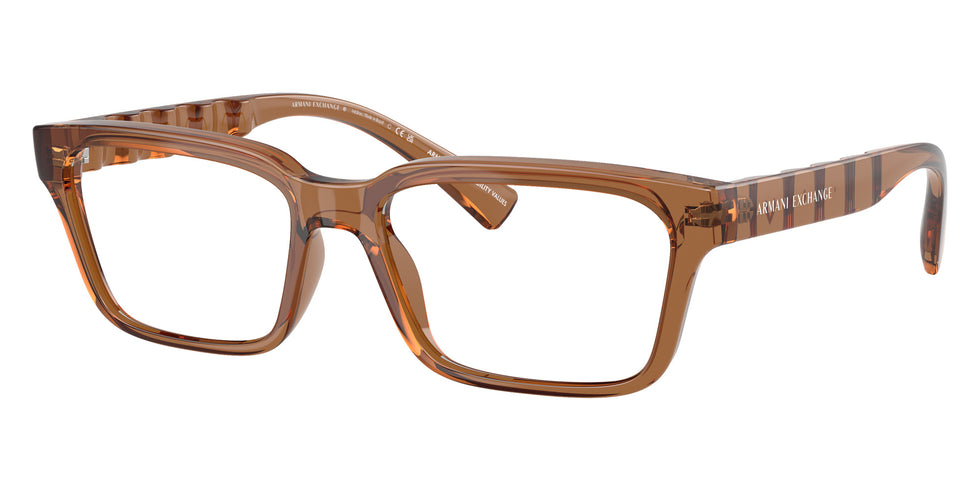ARMANI EXCHANGE AX3116 8358 55 - Shiny Transparent Brown #id:ax31168358_s:102105