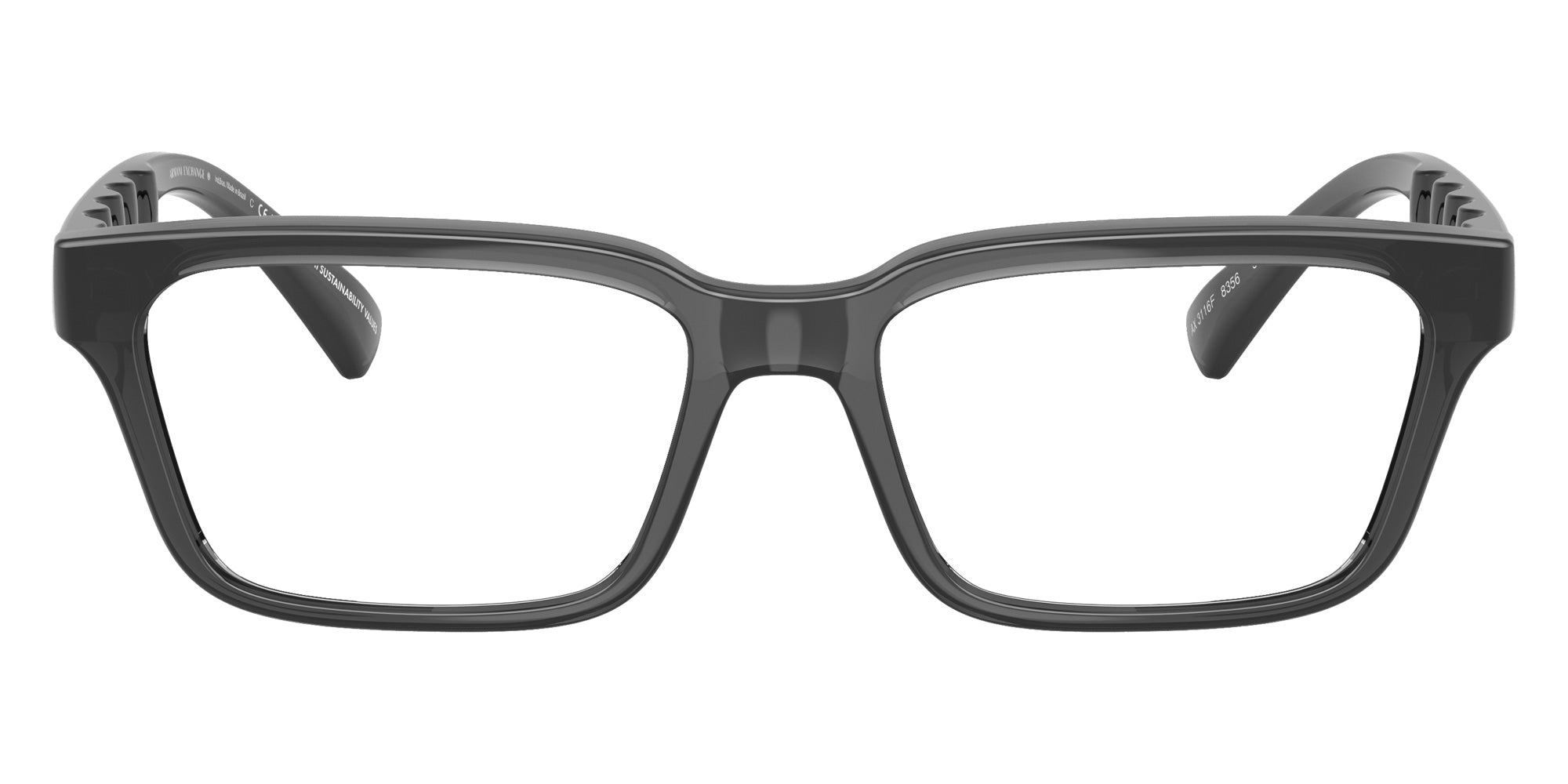 ARMANI EXCHANGE AX3116F 8356 55 - Shiny Transparent Gray #id:ax3116f8356_s:100100