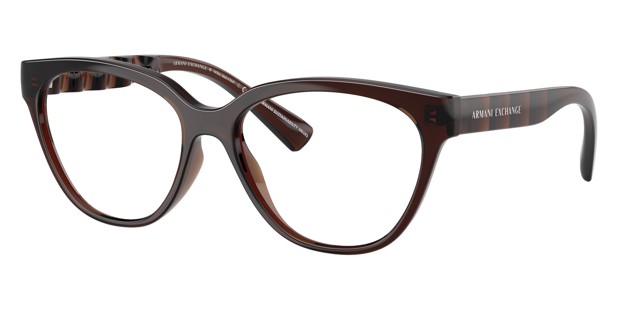 ARMANI EXCHANGE AX3117U 8357 54 - Shiny Transparent Brown #id:ax3117u8357_s:100105
