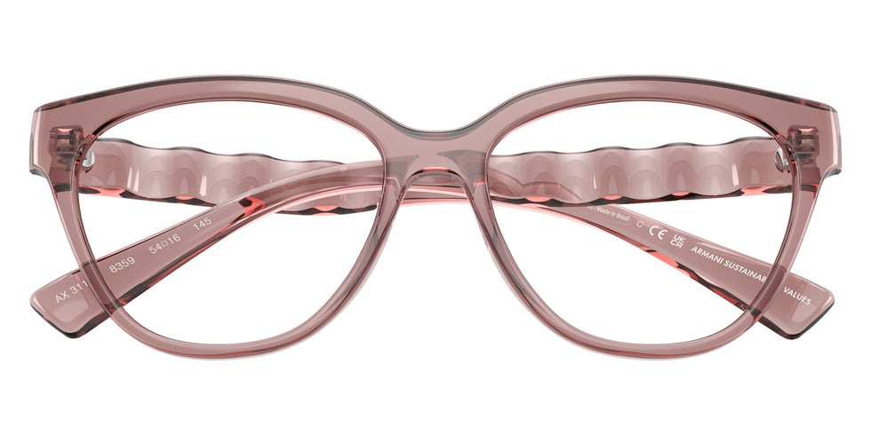 ARMANI EXCHANGE AX3117U 8359 54 - Shiny Transparent Burgundy #id:ax3117u8359_s:100120