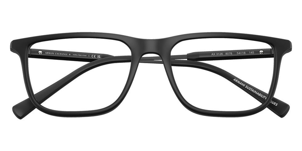 ARMANI EXCHANGE AX3126 8078 54 - Matte Black #id:ax31268078_s:100120