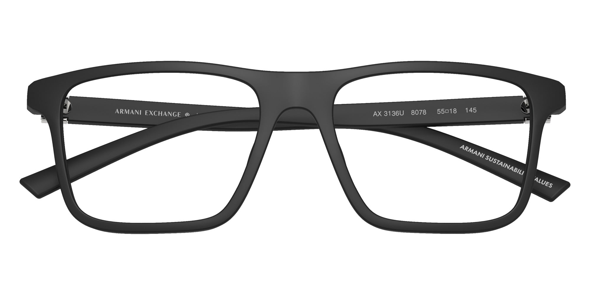 ARMANI EXCHANGE AX3136U 8078 55 - Matte Black #id:ax3136u8078_s:100100