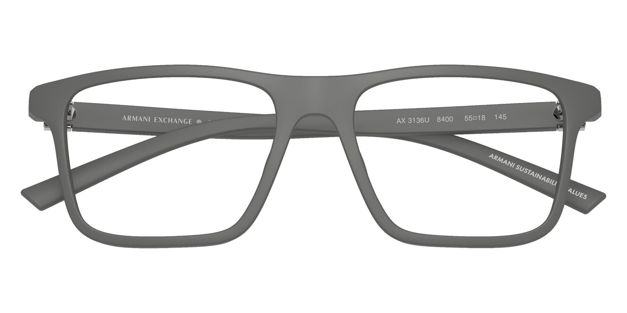 ARMANI EXCHANGE AX3136U 8400 55 - Matte Gray #id:ax3136u8400_s:106100