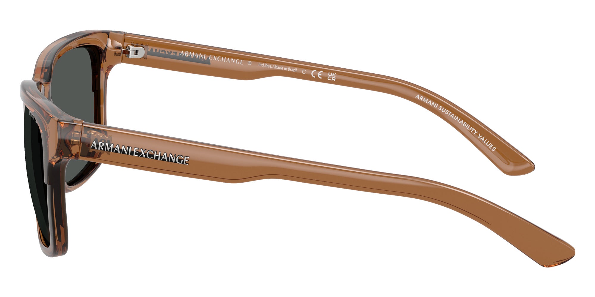 ARMANI EXCHANGE AX4026S 835887 56 - Shiny Transparent Brown #id:ax4026s835887_s:100110