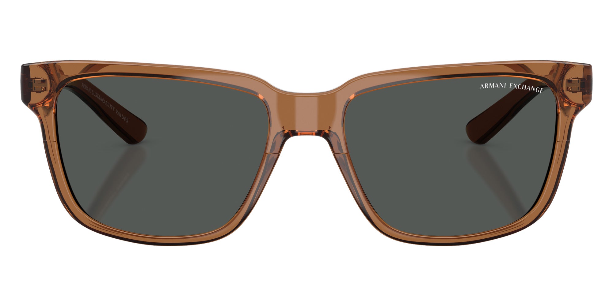 ARMANI EXCHANGE AX4026S 835887 56 - Shiny Transparent Brown #id:ax4026s835887_s:100120