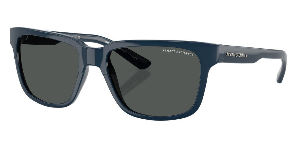 ARMANI EXCHANGE AX4026S 840087 56 - Shiny Navy Blue / Smoke #id:ax4026s840087_s:100105