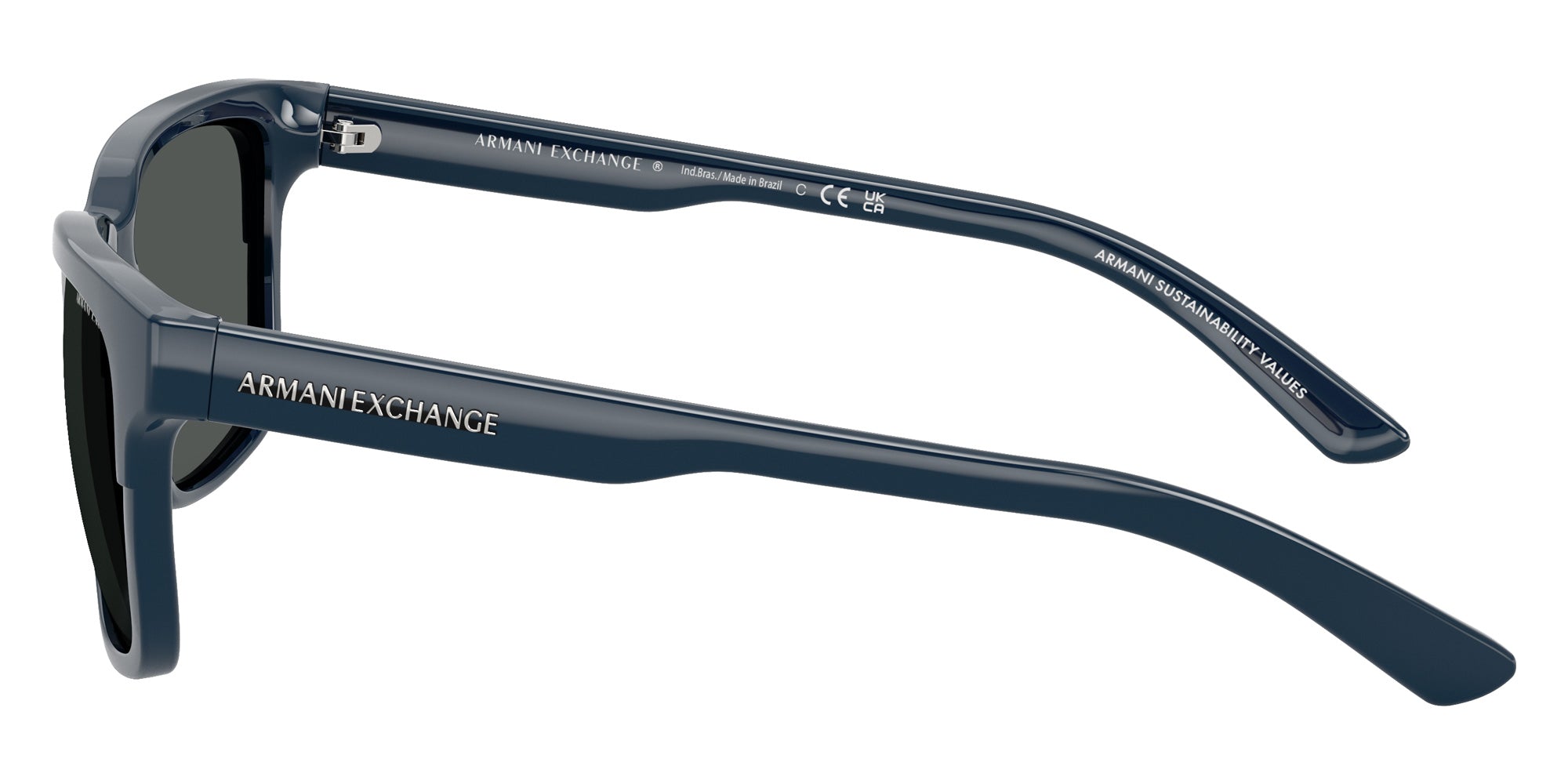 ARMANI EXCHANGE AX4026S 840087 56 - Shiny Navy Blue / Smoke #id:ax4026s840087_s:100110