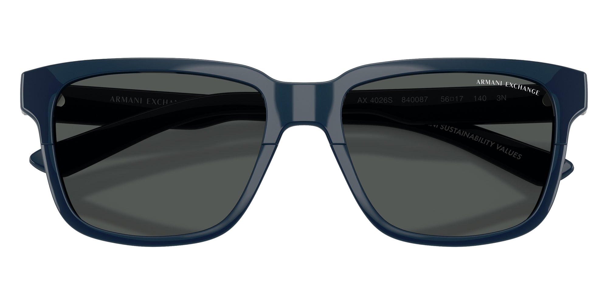 ARMANI EXCHANGE AX4026S 840087 56 - Shiny Navy Blue / Smoke #id:ax4026s840087_s:100120