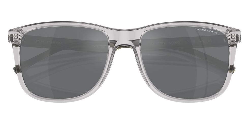 ARMANI EXCHANGE AX4070S 82396G 57 - Shiny Gray / Mirrored Black #id:ax4070s82396g_s:100120