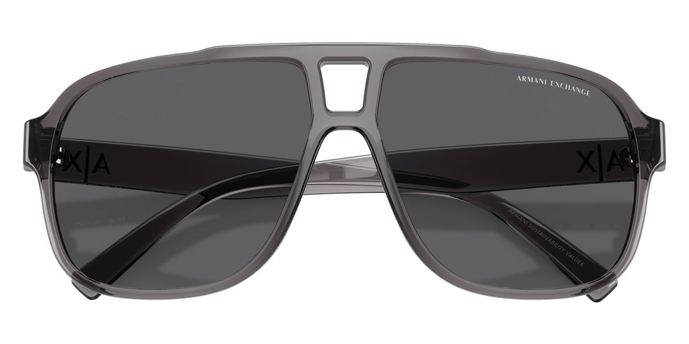 ARMANI EXCHANGE AX4104S 823981 61 - Shiny Transparent Gray / Gray Polarized #id:ax4104s823981_s:100120