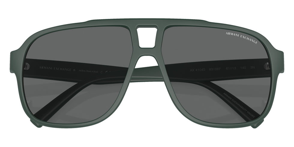 ARMANI EXCHANGE AX4104S 831087 61 - Matte Green / Smoke #id:ax4104s831087_s:102120