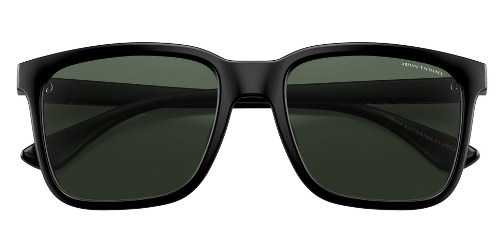 ARMANI EXCHANGE AX4112SU 807871 55 - Matte Black / Dark Green #id:ax4112su807871_s:100120