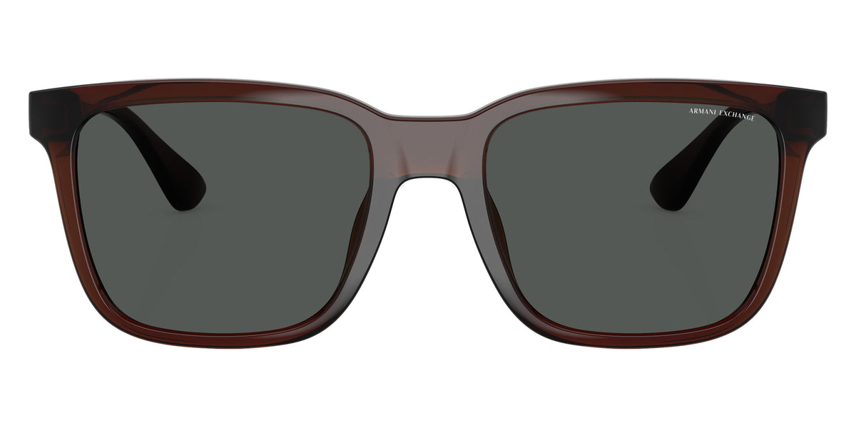 ARMANI EXCHANGE AX4112SU 835887 55 - Shiny Transparent Brown / Dark Gray #id:ax4112su835887_s:100100