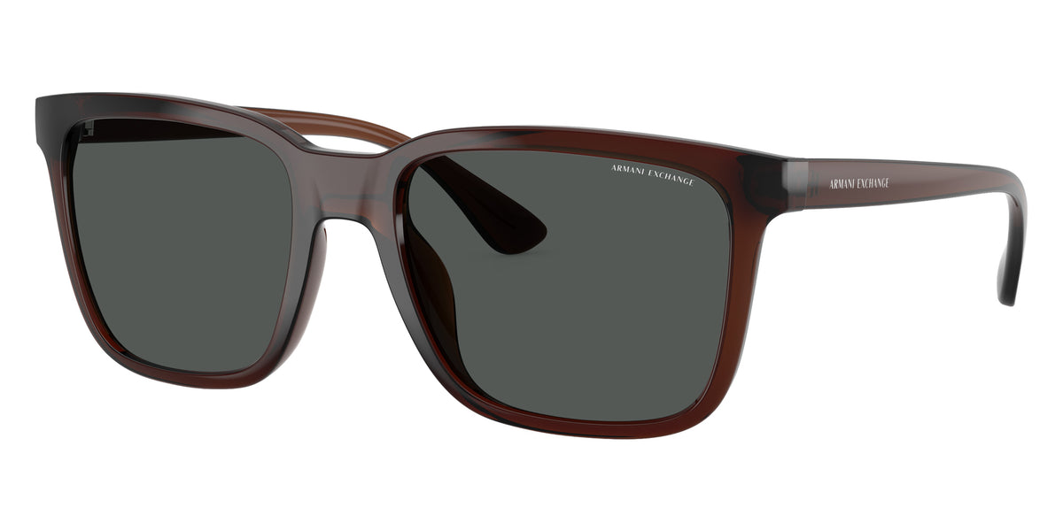 ARMANI EXCHANGE AX4112SU 835887 55 - Shiny Transparent Brown / Dark Gray #id:ax4112su835887_s:100105