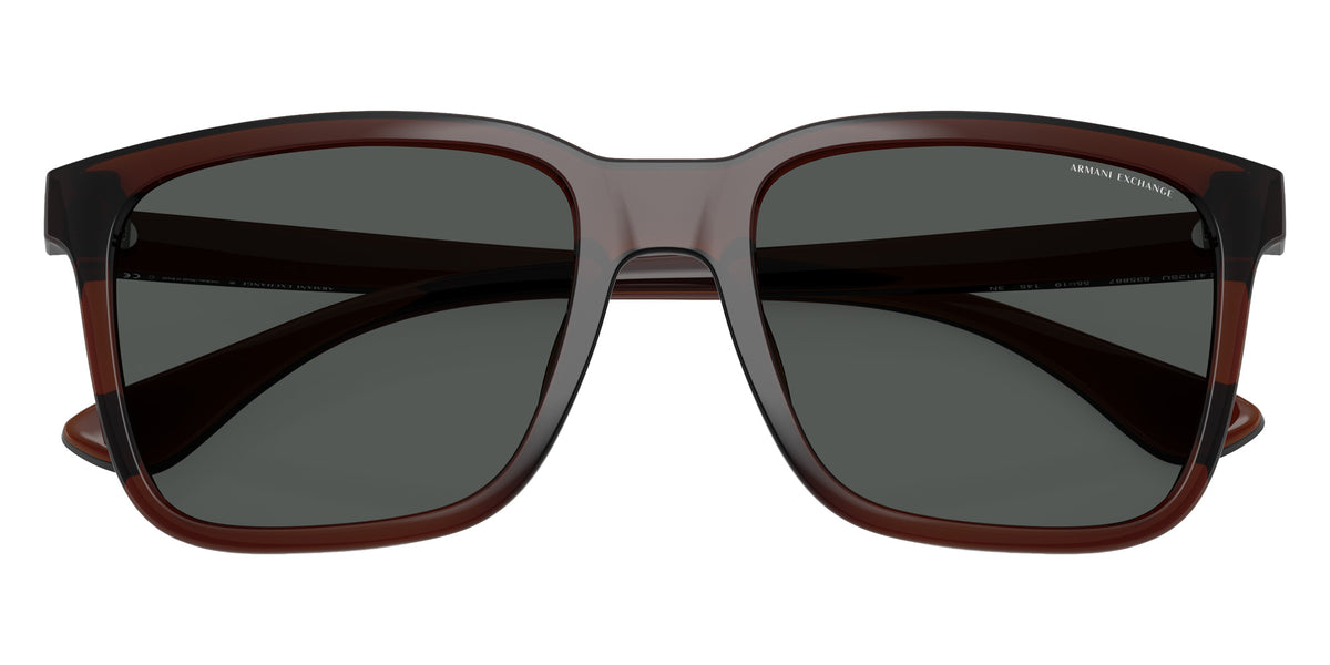 ARMANI EXCHANGE AX4112SU 835887 55 - Shiny Transparent Brown / Dark Gray #id:ax4112su835887_s:100120